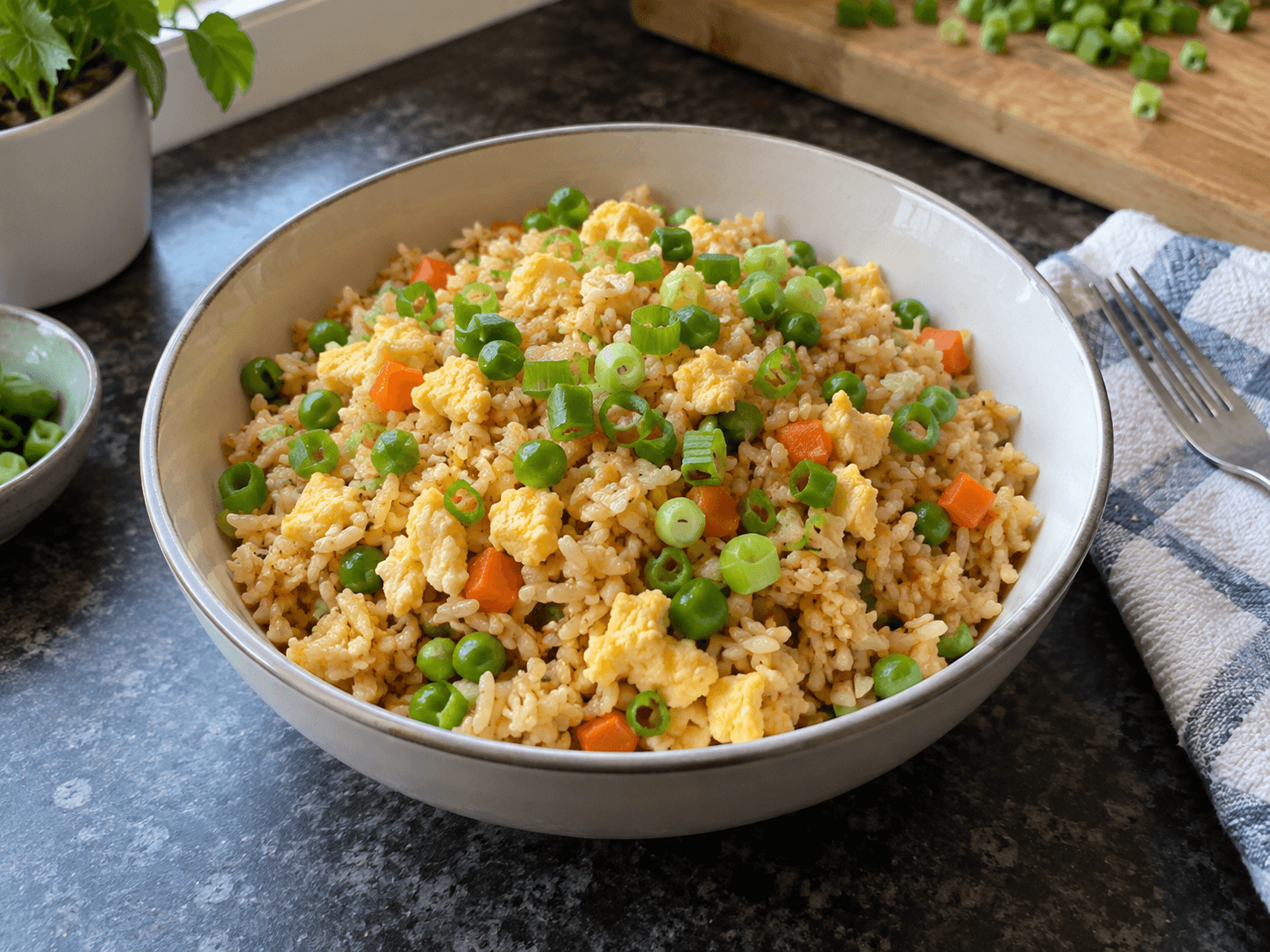 Air Fryer Egg Fried Rice
