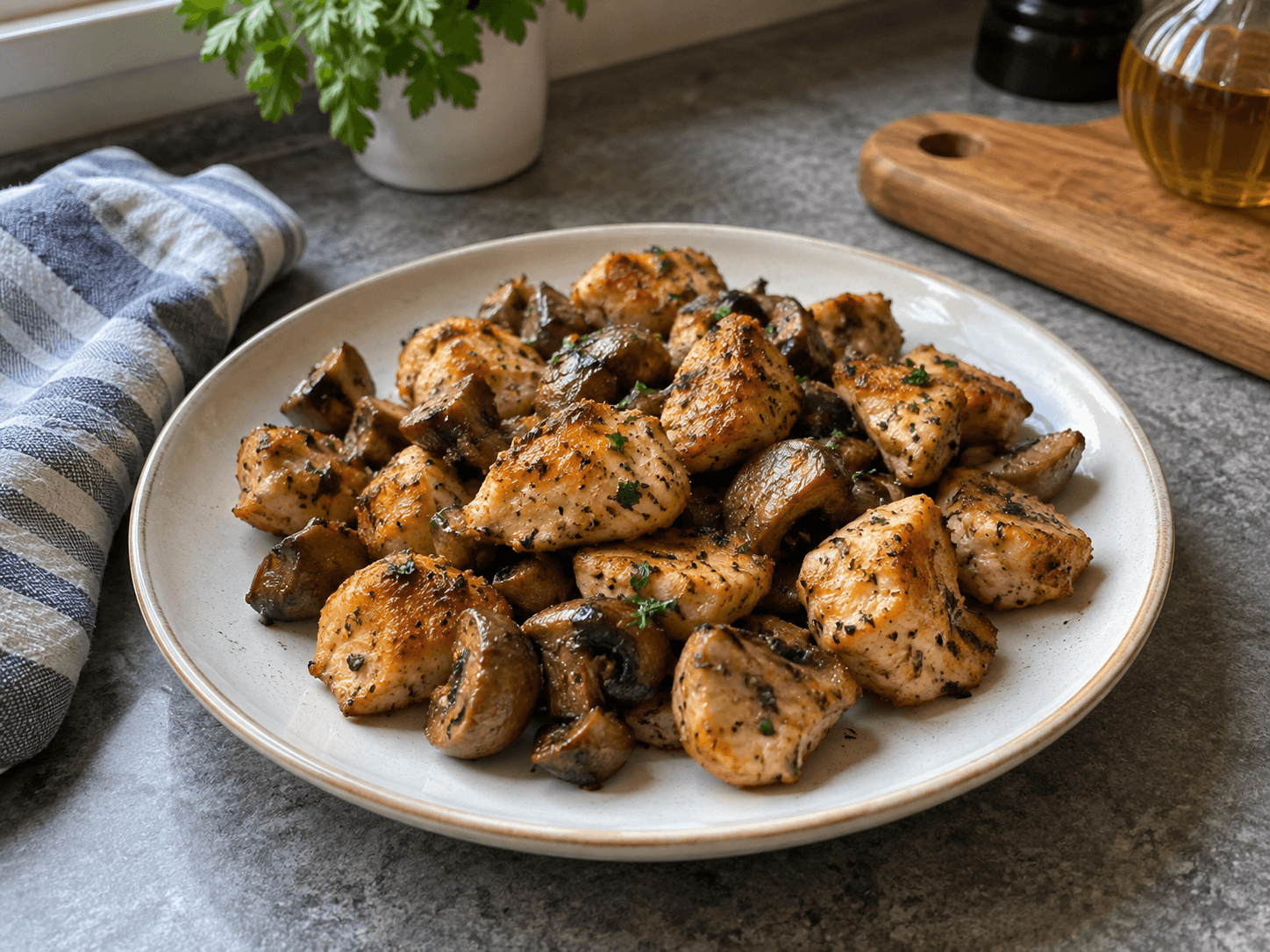 Air Fryer Chili Chicken Poppers