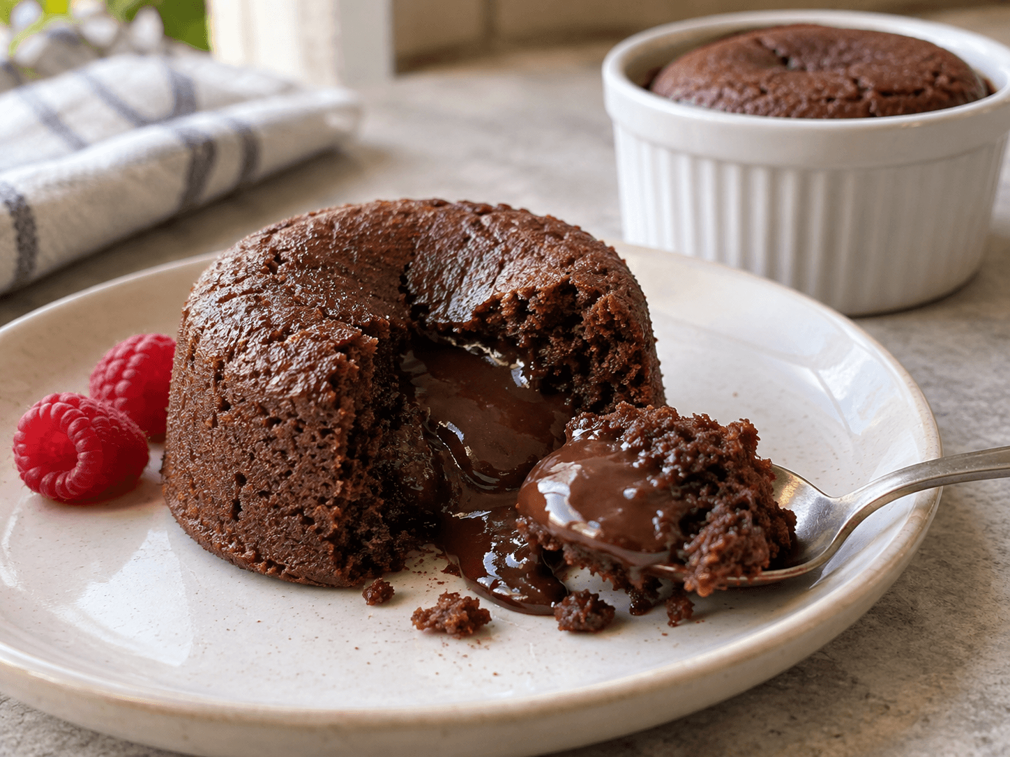 Air Fryer Molten Chocolate Lava Cakes