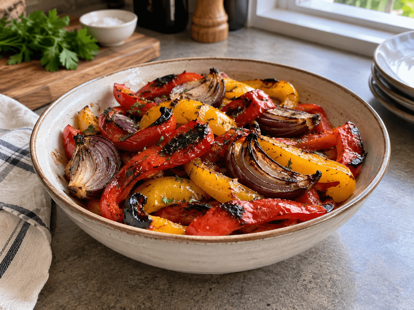 Air Fryer Tomato & Onion Bake