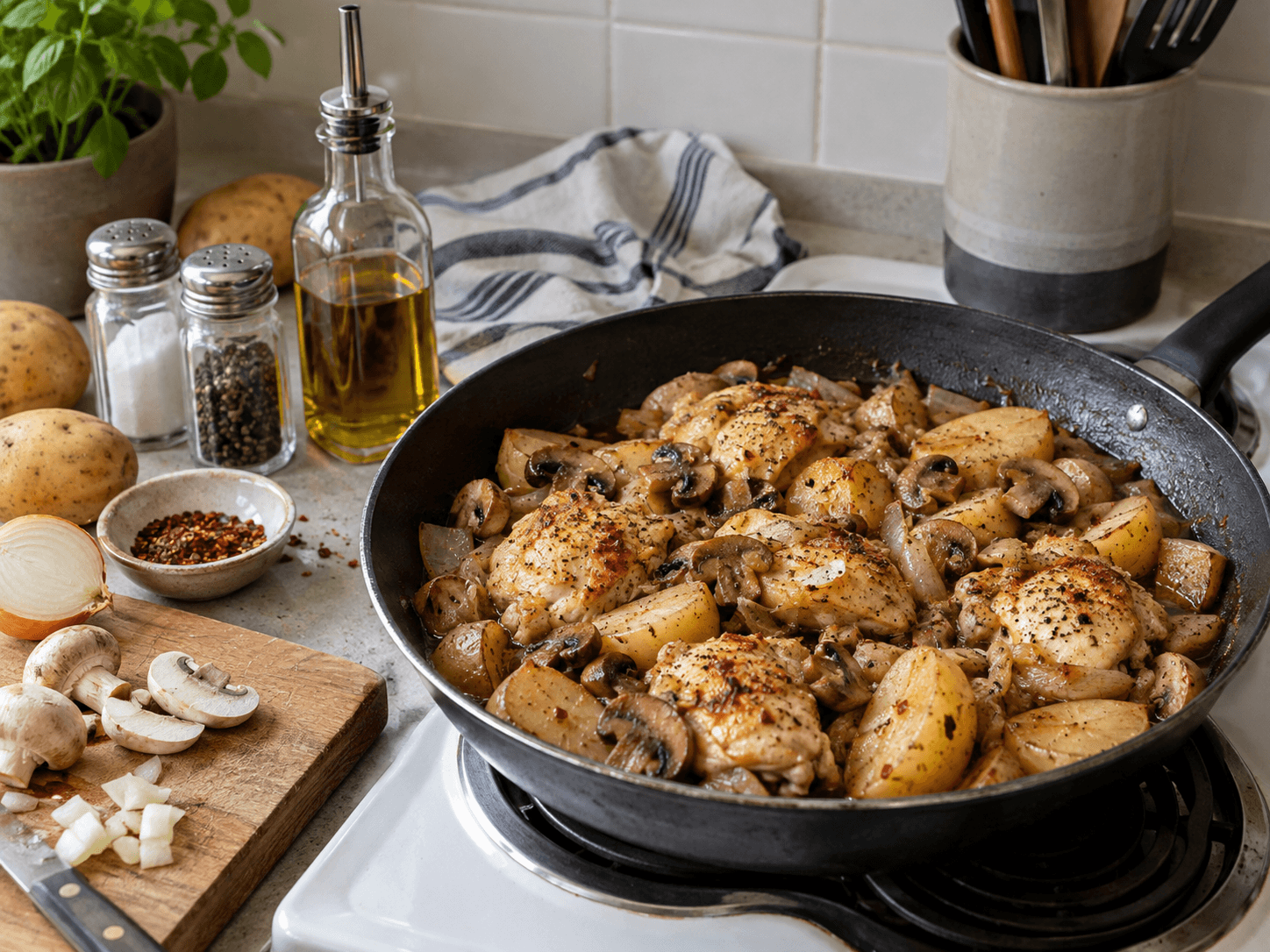 Air Fryer Chicken & Bean Bowl