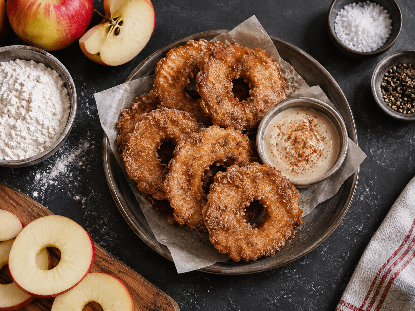 Air Fryer Sugared Apple Bites