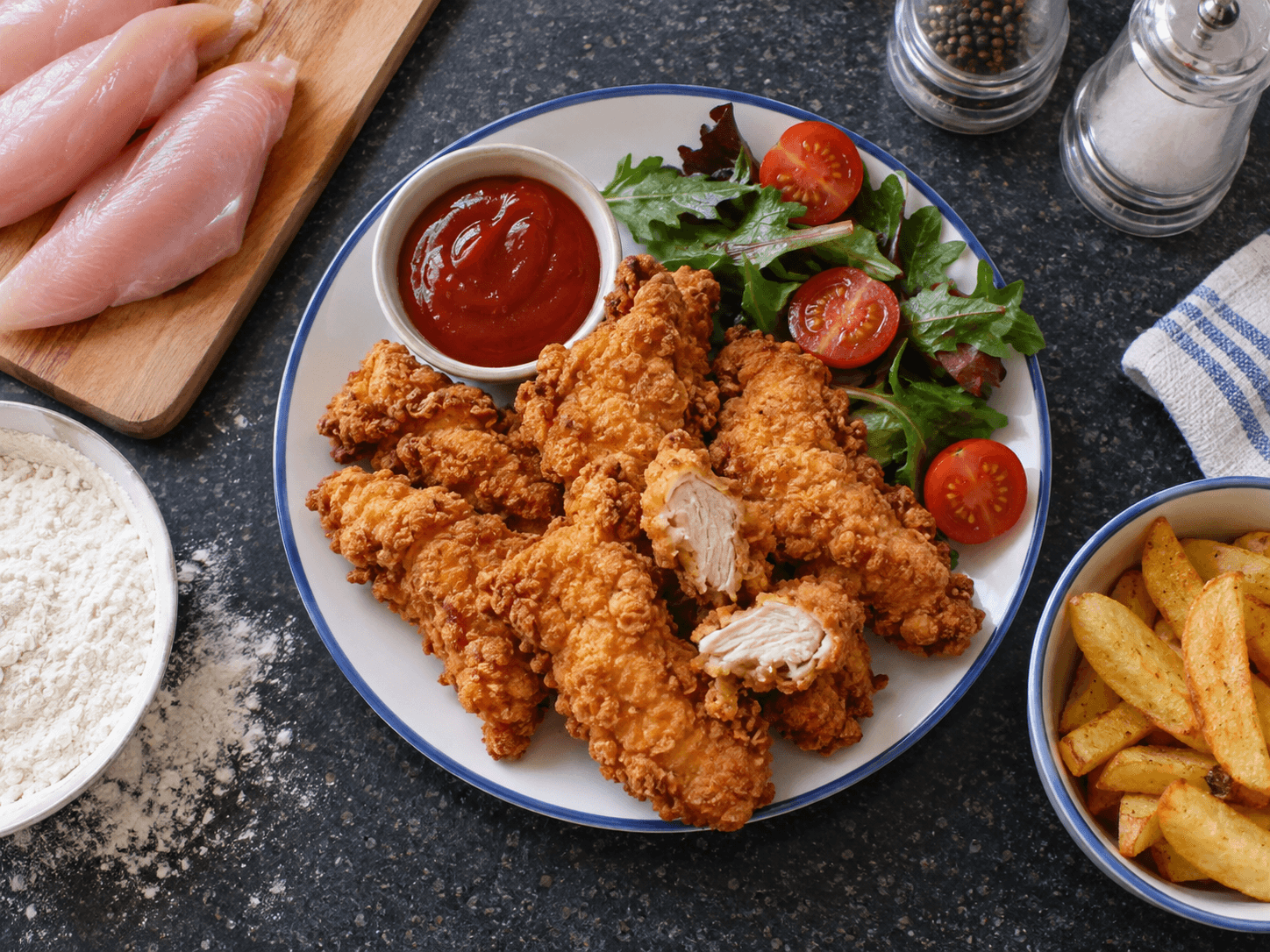 Air Fryer Chicken & Green Bean Bowl