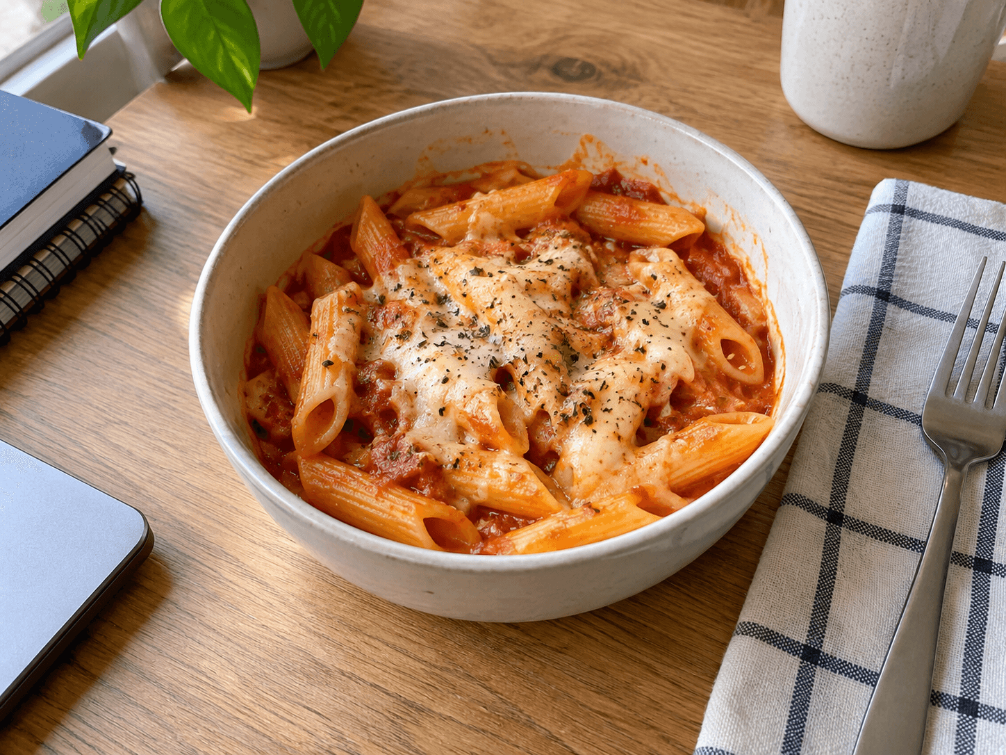 Microwave Tomato Mug Pasta