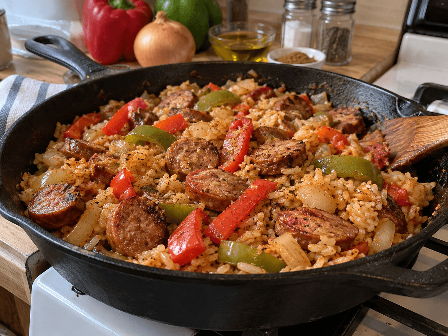 Sausage Egg Fried Rice