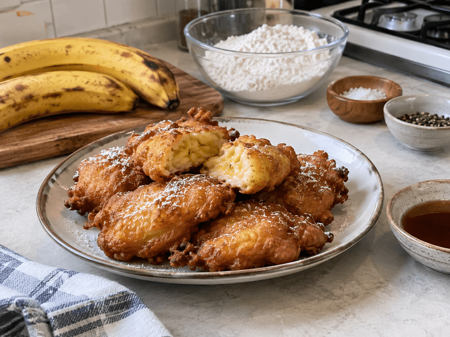 Air Fryer Banana & Sugar Fritters