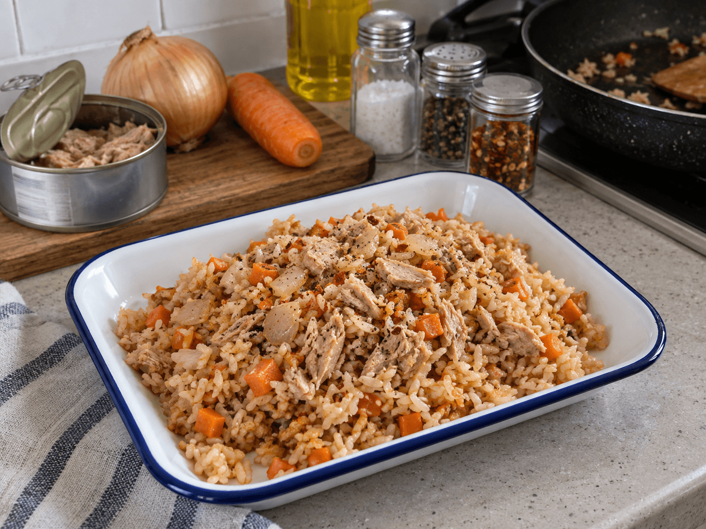 Soy Tuna & Pea Fried Rice