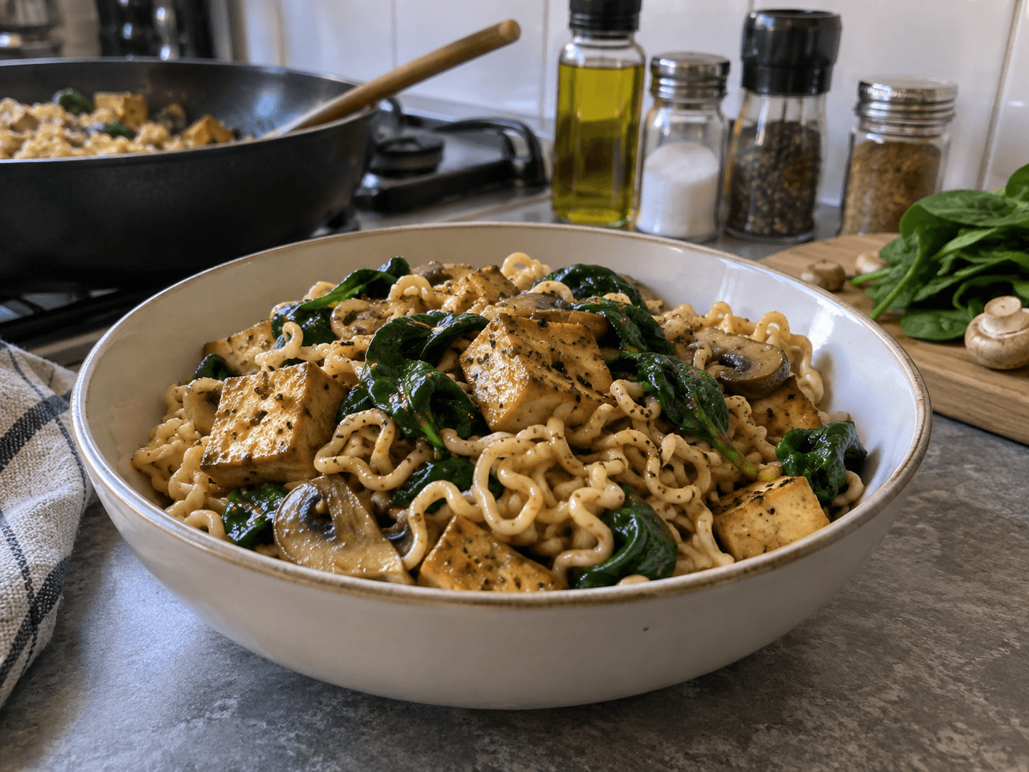 Tofu & Pepper Ready Noodle Stir-Fry